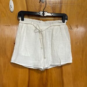 Women's White Shorts